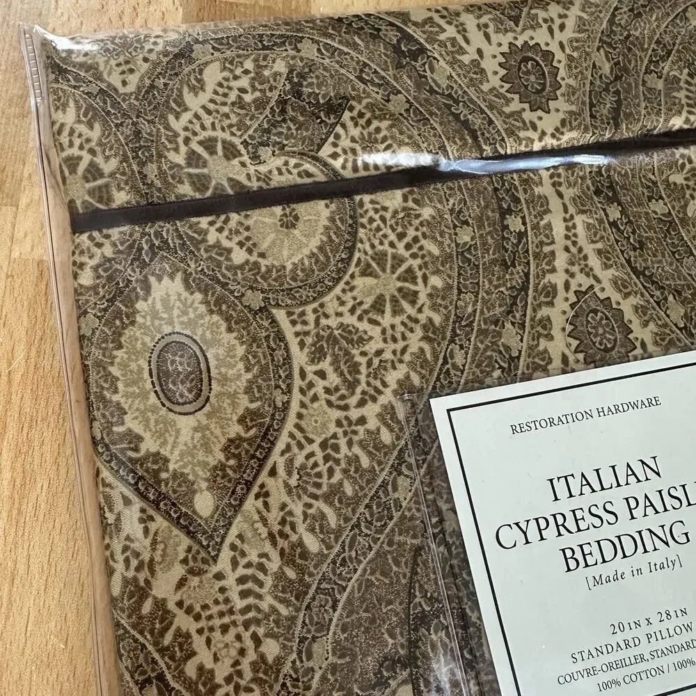 SINGLE NEW Restoration Hardware Italian Cypress Paisley Standard Pillow Sham